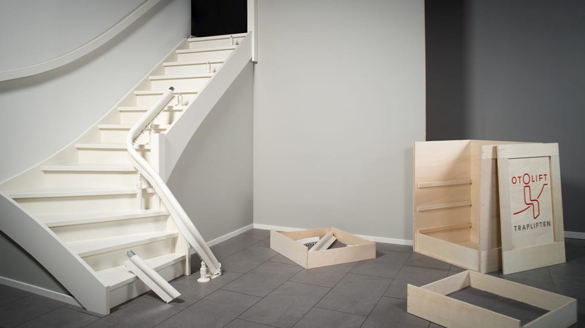 L'Otolift Modul-Air Smart se compose de différents modules modulaires entièrement adaptés à votre escalier.